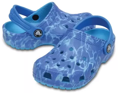 Crocs kék multi color papucs